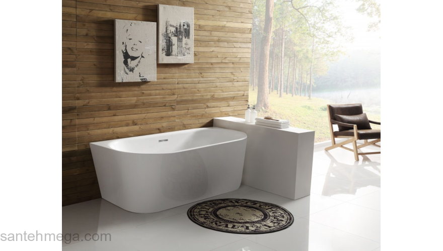 Ванна акриловая пристенная BELBAGNO BB108-170-80 170х80. Фото