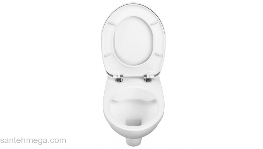 Инсталляция с подвесным унитазом VITRA S10 Spinflush,с сидением микролифт и панелью 9842B003-7206. Фото