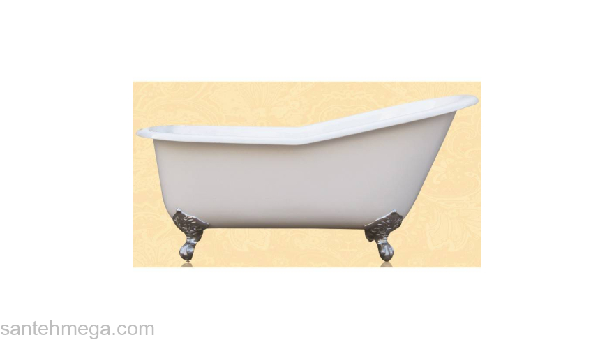 Ванна чугунная MAGLIEZZA Gracia 170х80 (ножки золото). Фото