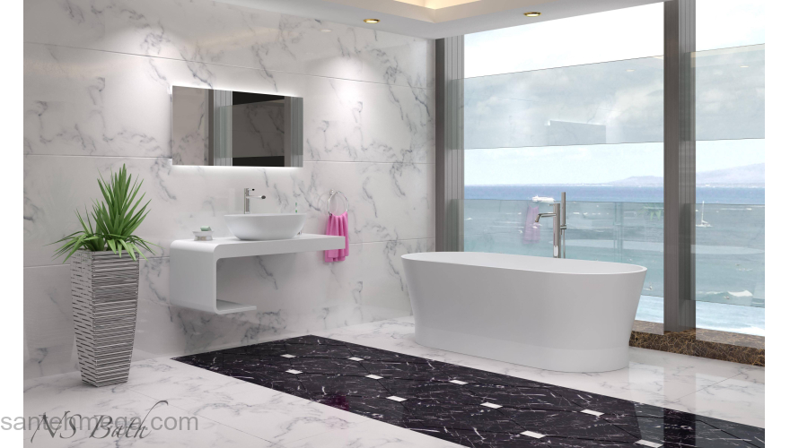 Ванна из литьевого мрамора NS BATH NSB-17704. Фото