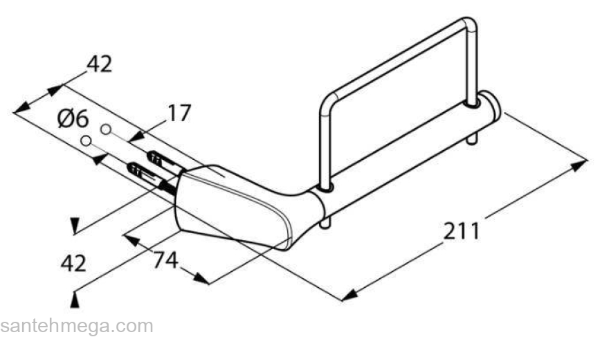 Бумагодержатель KLUDI Ambienta 5397105 для ванной комнаты. Фото
