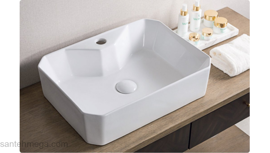 Раковина накладная BELBAGNO 49х38 BB1387. Фото