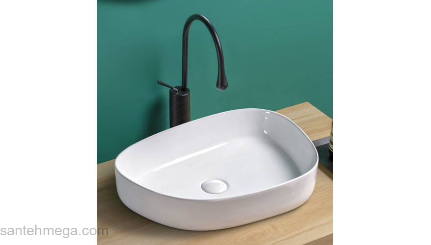 Раковина накладная BELBAGNO 55х40 BB1435. Фото