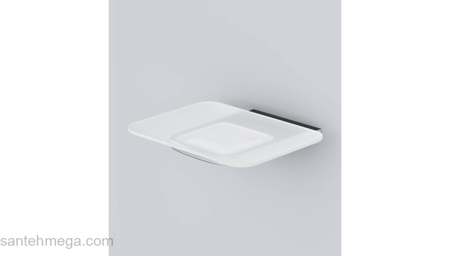 Стеклянная мыльница с настенным держателем AM.PM Inspire 2.0 A50A34200 для ванной комнаты. Фото