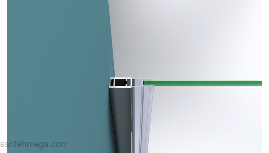 Душевая дверь BELBAGNO KRAFT-B-12-60/30-C-Cr-L. Фото