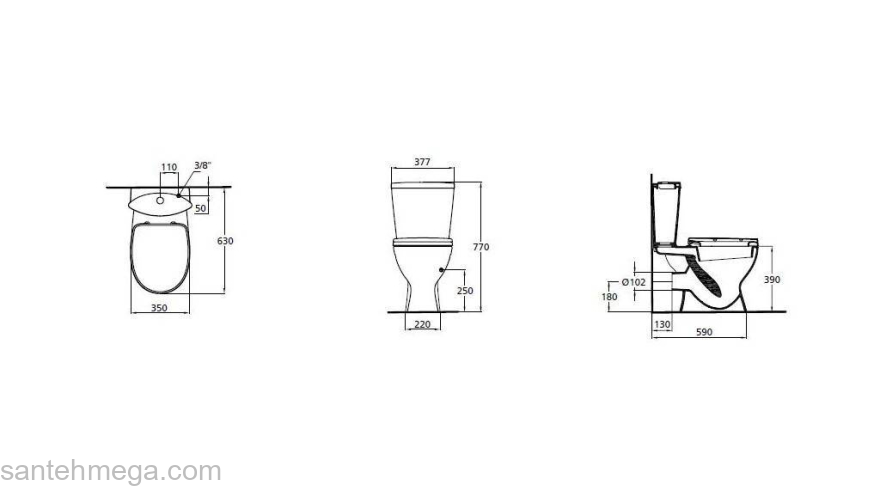 Унитаз напольный IDEAL STANDARD Ocean Junior W904401. Фото