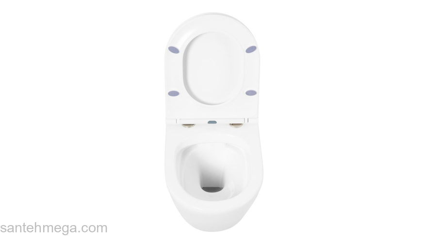 Унитаз подвесной безободковый с сиденьем BELBAGNO Tre BB8001CHR/SC. Фото