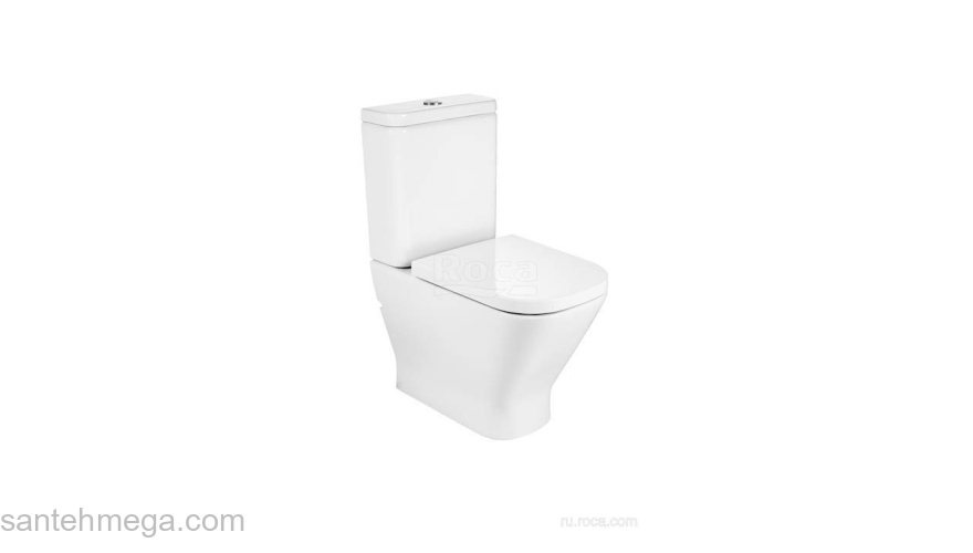 Сиденье Victoria Soft Close ZRU9302818 с микролифтом, петли петли пластик, без Clip Up ROCA. Фото