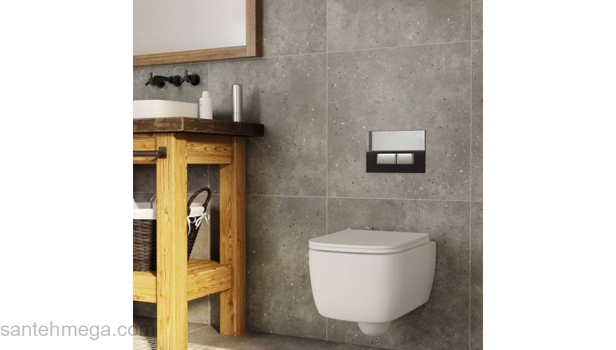 Клавиша смыва универсальная черное стекло Uniglass 010 IDDIS UNG10GBi77. Фото