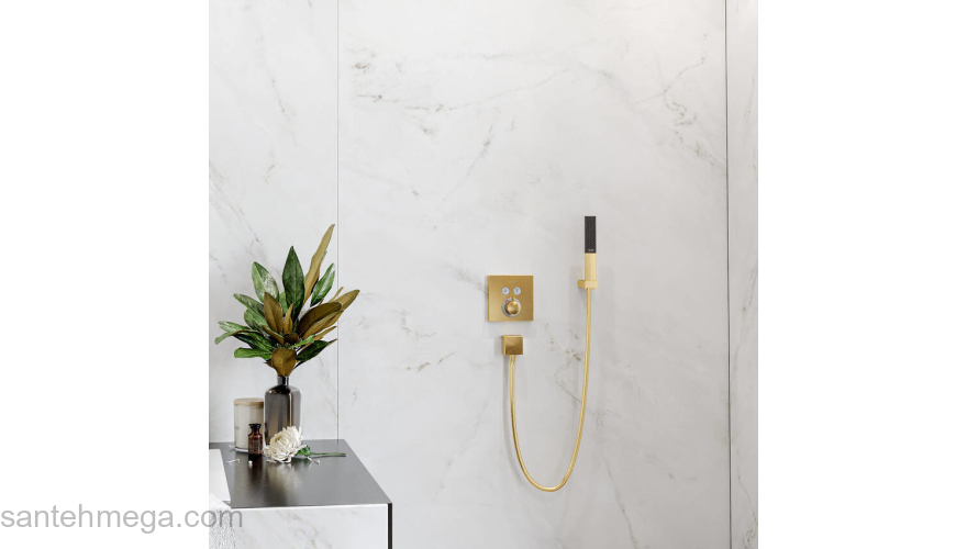 Ручной Душ Rainfinity 1jet Hansgrohe 26866990, полированное золото. Фото