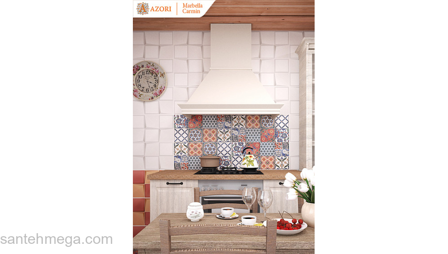 Azori 505891101 Плитка облицовочная Marbella 315х630 verde. Фото