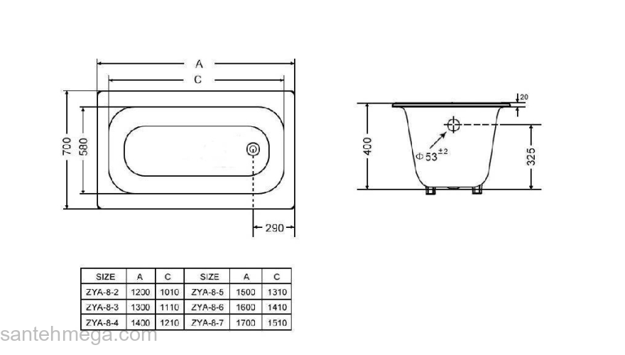 Ванна чугунная GOLDMAN Classic 160х70. Фото