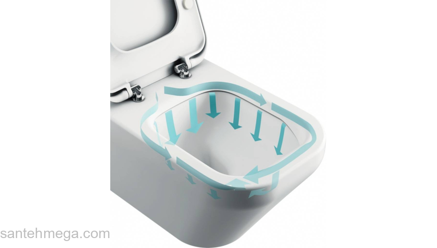 Унитаз напольный IDEAL STANDARD Tesi Aquablade T008201. Фото