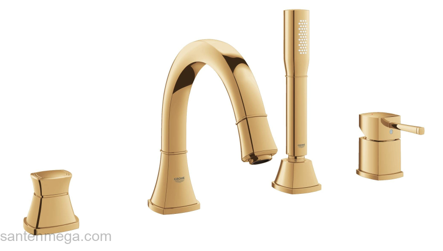 GROHE 19936GL0 Grandera Смеситель однорычажный для ванны на 4 отвесртия. Фото