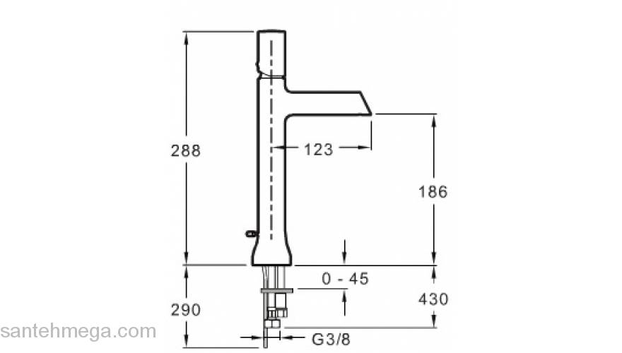 Смеситель для раковины JACOB DELAFON Toobi E8990-CP. Фото