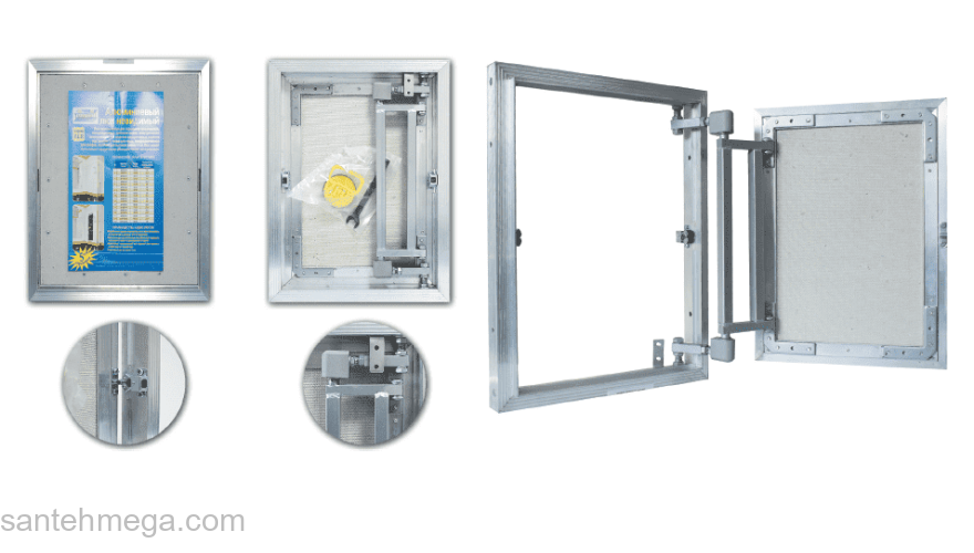 Люк ревизионный под плитку LYUKER AL-KR 70/40. Фото