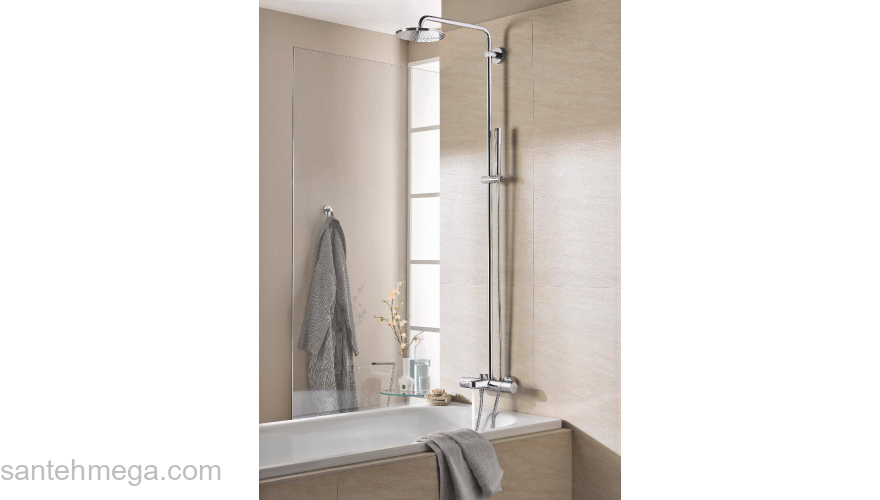 GROHE 27641000 Rainshower Душ.сист.с терм.д.ванны,450мм. Фото