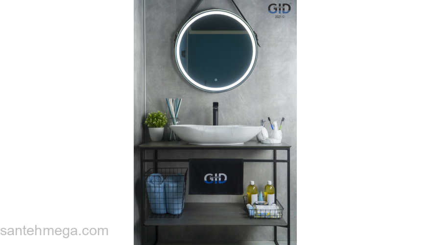 Раковина накладная GID Mnc503H012 67х41 54464 Под камень. Глянцевый. Фото