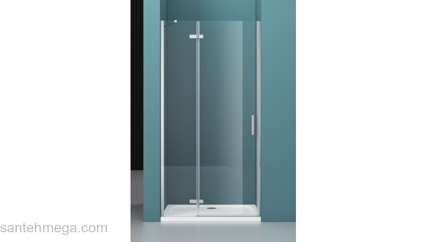 Душевая дверь BELBAGNO KRAFT-B-12-60/60-C-Cr-L. Фото