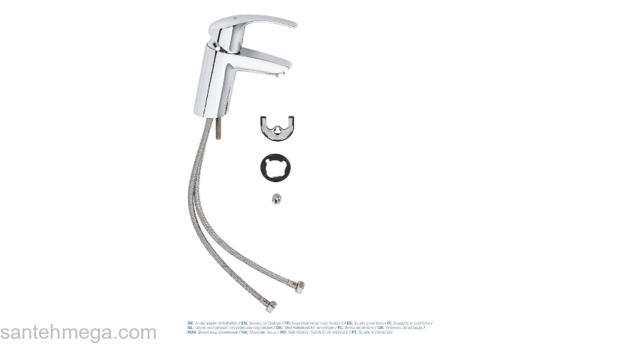 Смеситель для раковины GROHE Eurosmart 32467002. Фото