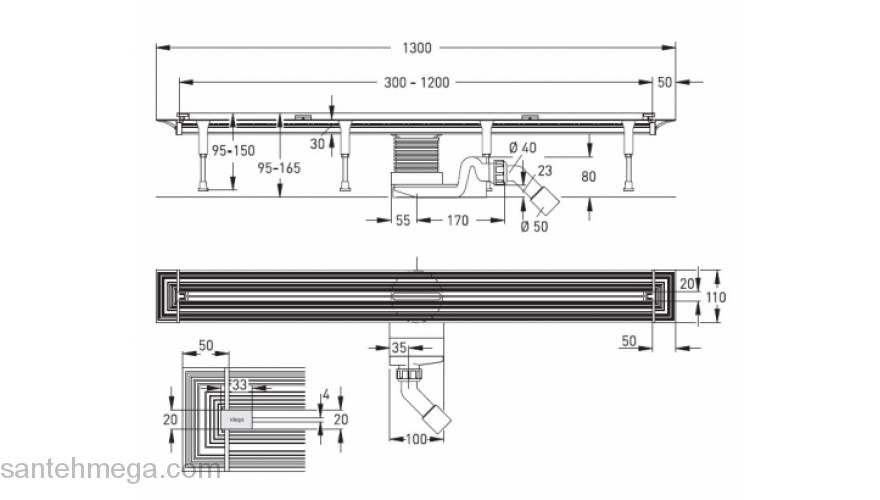 Душевой лоток VIEGA Advantix Vario 686277. Фото