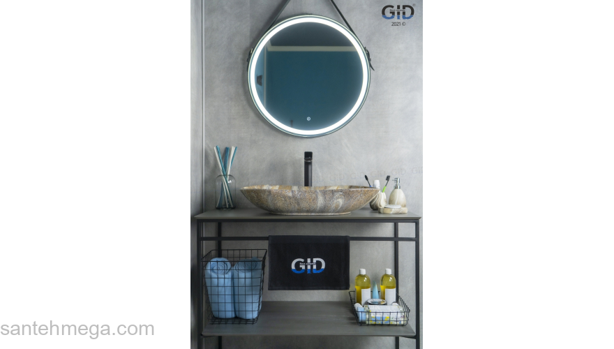 Раковина накладная GID Mnc503 67х41 54440 Под камень. Глянцевый. Фото