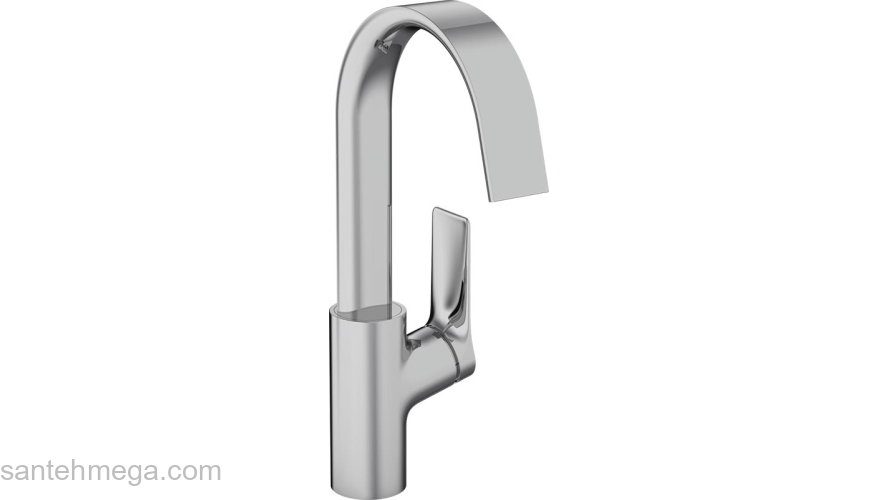 Смеситель для раковины Hansgrohe Vivenis 210 75032000 c поворотным изливом. Фото
