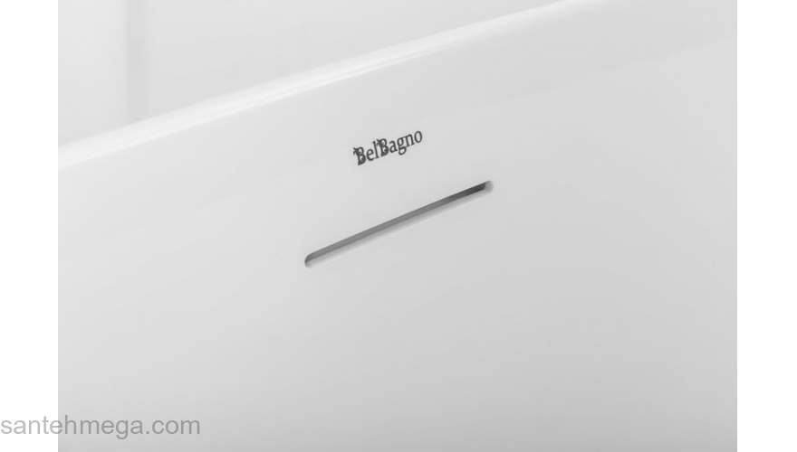 Ванна акриловая пристенная матовая BELBAGNO BB412-1700-800-MATT. Фото