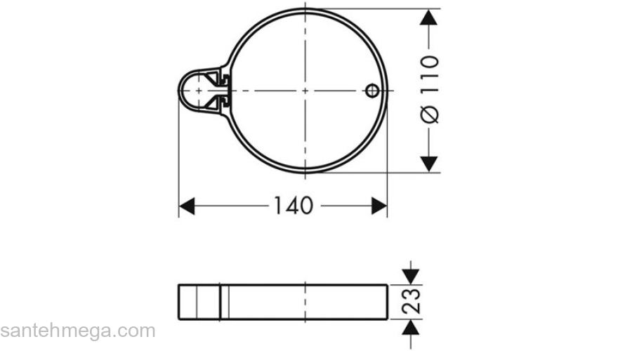 Мыльница Hansgrohe Casseta'C 28678000. Фото