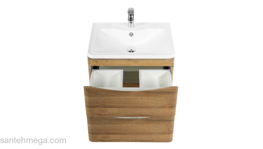 Тумба под раковину подвесная BELBAGNO ACQUA-700-2C-SO-RR Rovere Rustico. Фото