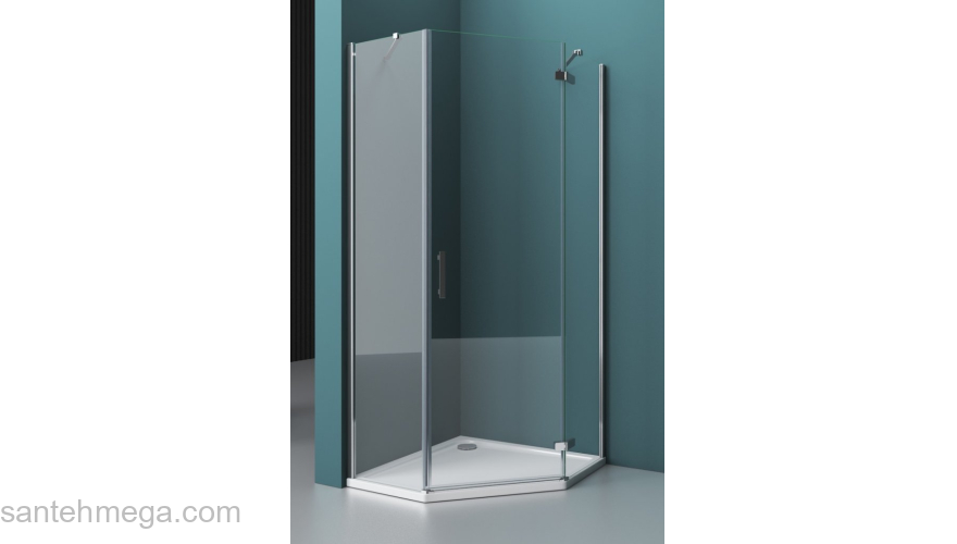 Душевой угол BELBAGNO KRAFT-P-1-100-C-Cr-R. Фото