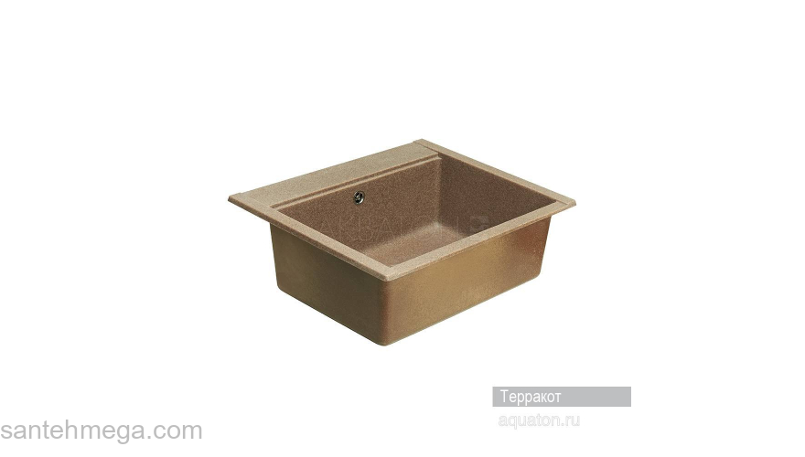Мойка для кухни Акватон Делия 60 прямоугольная терракотовая 1A715232LD270. Фото