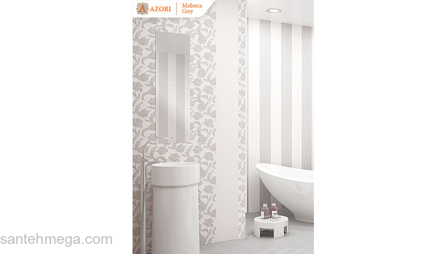 Azori 505181101 Плитка облицовочная Mallorca 315х630 beige floris. Фото