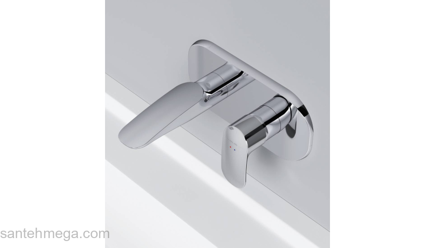 Смеситель для умывальника, монтируемый в стену AM.PM Sensation F3072200. Фото