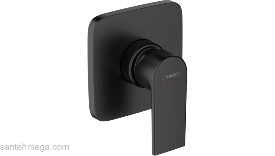 Смеситель для душа однорычажный Hansgrohe Vernis Shape ВМ 71658670 черный. Фото