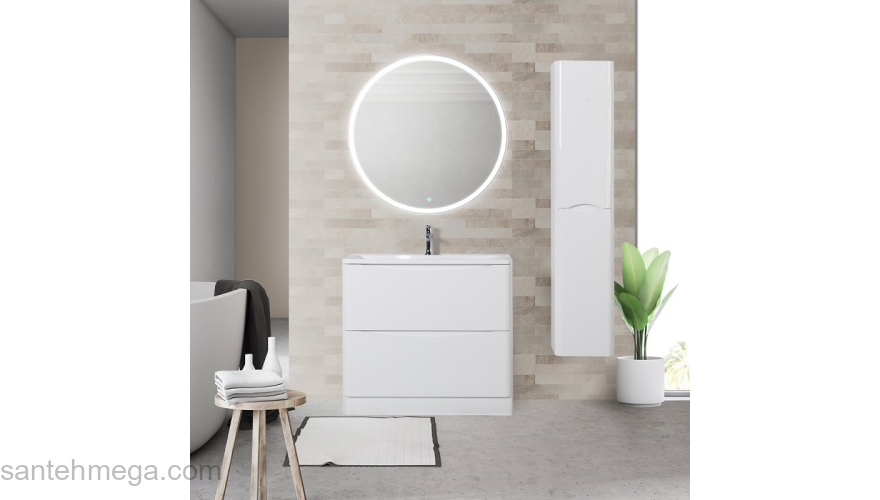 Шкаф подвесной BELBAGNO ACQUA-1600-2A-SC-BL-P Bianco Lucido. Фото