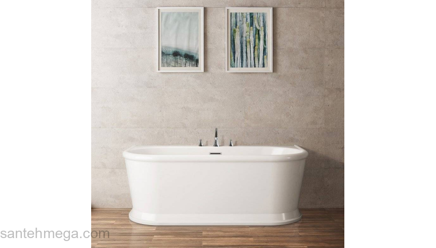 Ванна акриловая пристенная BELBAGNO BB408-1700-800. Фото