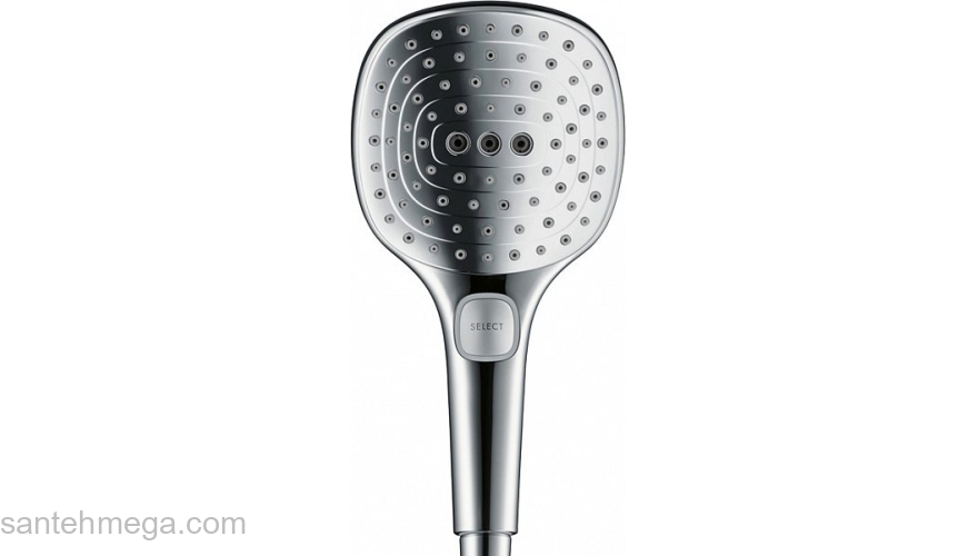 Душевая стойка Hansgrohe Raindance Select Push 300 2jet Showerpipe хром 27126000. Фото