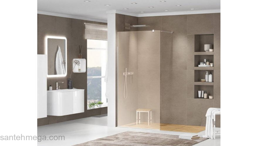 Душевая перегородка CEZARES Liberta LIBERTA-L-1-100-BR-Cr