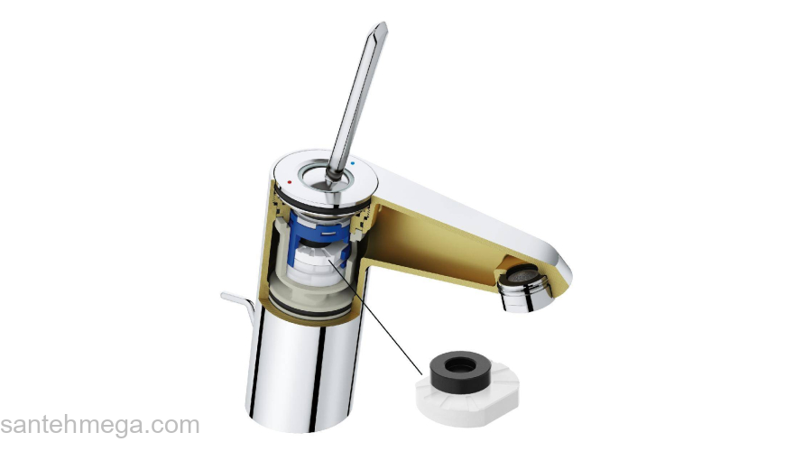 Смеситель для раковины GROHE Eurodisc Joystick 23425000. Фото