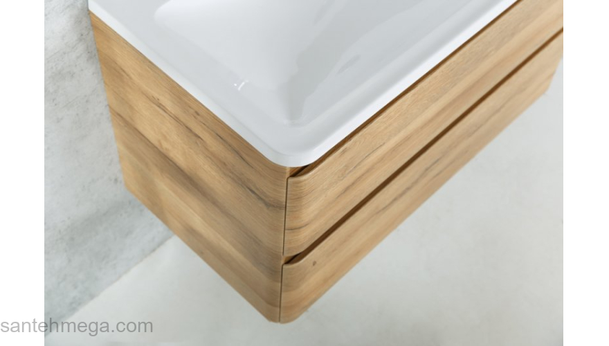Тумба под раковину подвесная BELBAGNO ACQUA-800-2C-SO-RR Rovere Rustico. Фото