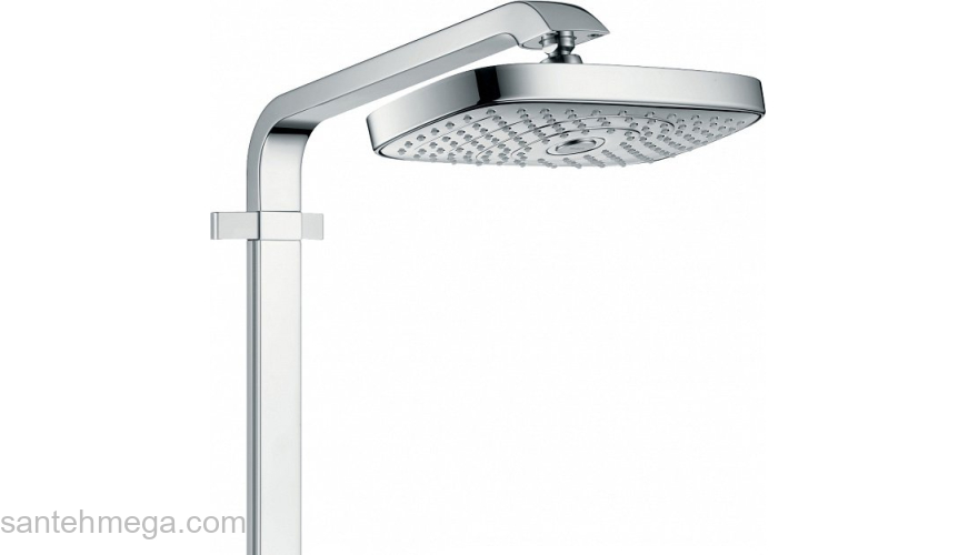 Душевая стойка Hansgrohe Raindance Select Push 300 2jet Showerpipe хром 27126000. Фото