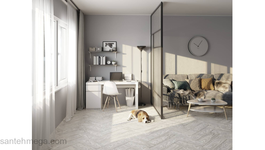 CERSANIT 15938 Керамический гранит Bristolwood 185х598 серый рельеф. Фото