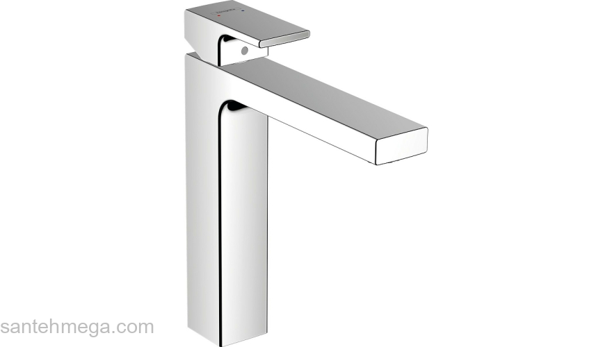 Смеситель для раковины 230, со сливной гарнитурой Vernis Shape Hansgrohe 71562000, хром. Фото