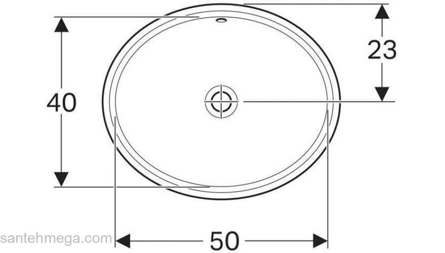 Раковина встраиваемая GEBERIT VariForm 56х46 500.752.01.2. Фото