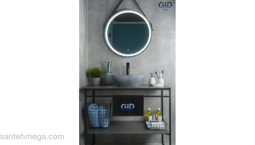 Раковина накладная GID Mnc331 40х33 54430 Под камень. Глянцевый. Фото