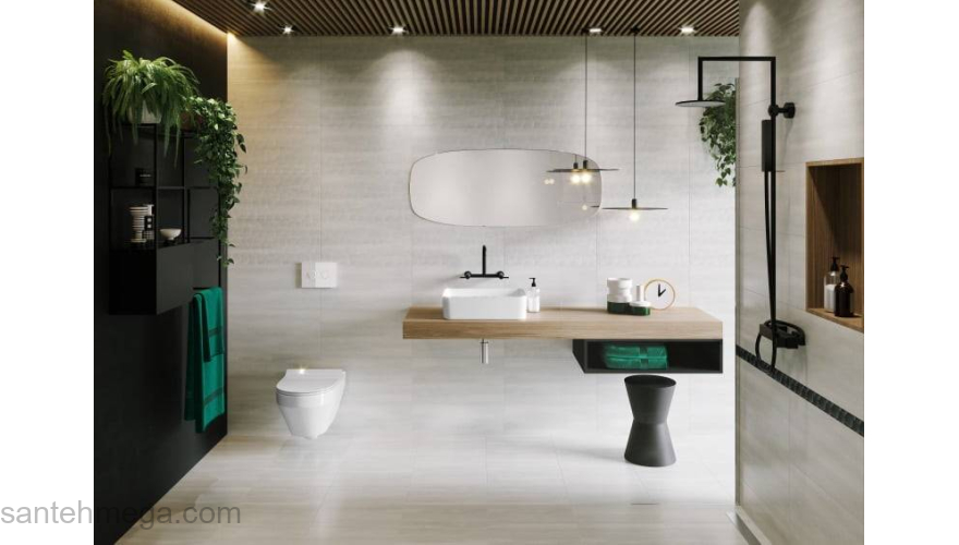 CERSANIT Кнопка: ACCENTO CIRCLE, пневматическая, стекло, черный глянцевый, Сорт1 BU-ACN-CIR-PN/Bl/Gl. Фото