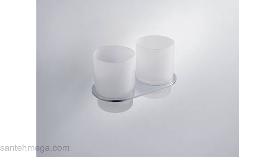 Подстаканник двойной IDDIS Mirro MIRMBG2I45 для ванной комнаты. Фото