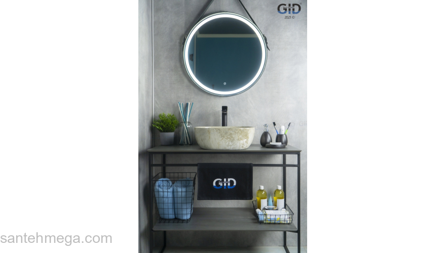 Раковина накладная GID Mnc545 43х43 54449 Под камень. Глянцевый. Фото