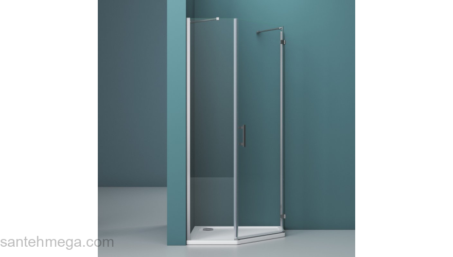 Душевой угол BELBAGNO KRAFT-P-1-100-C-Cr-R. Фото
